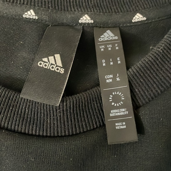 Adidas Black Sweater 3 Stripes - Picture 3 of 4
